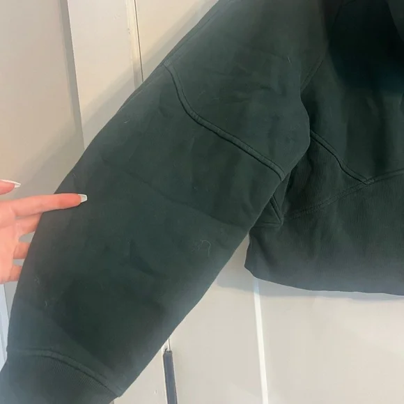 Lululemon Scuba Oversized Half Zip Hoodie, Size M/L, Legacy Green and Gold ๐๐๐๐ - Picture 12 of 16